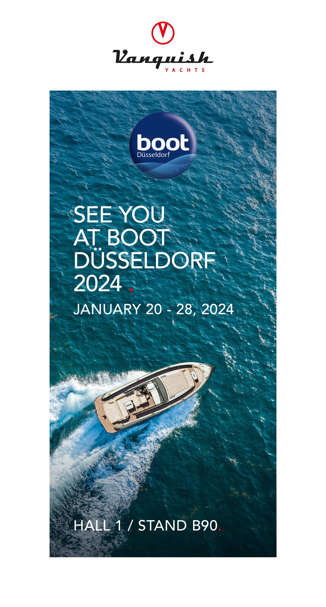 Vanquish Yachts - Boot Düsseldorf 2024 - e-mailing - Header