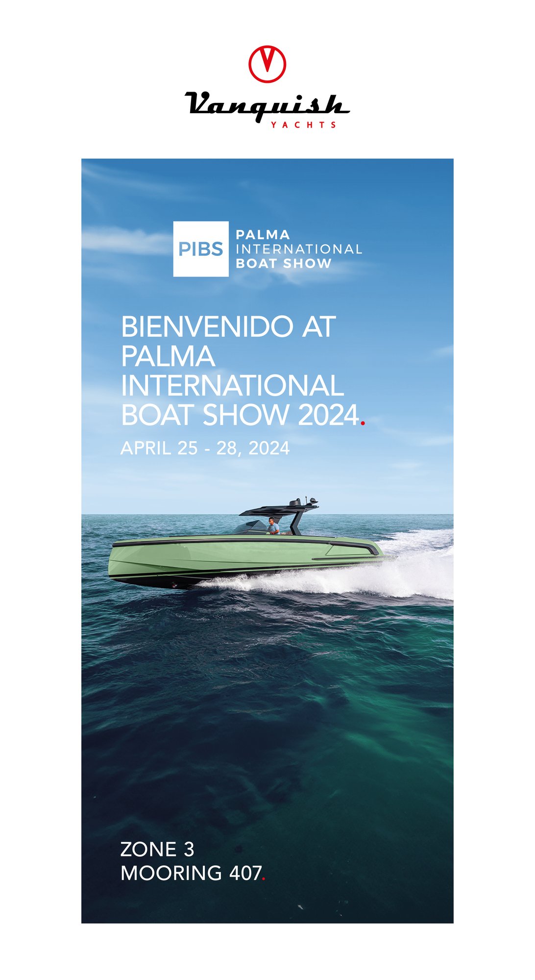 Vanquish Yachts - Palma Boat Show 2024 - e-mailing - Header